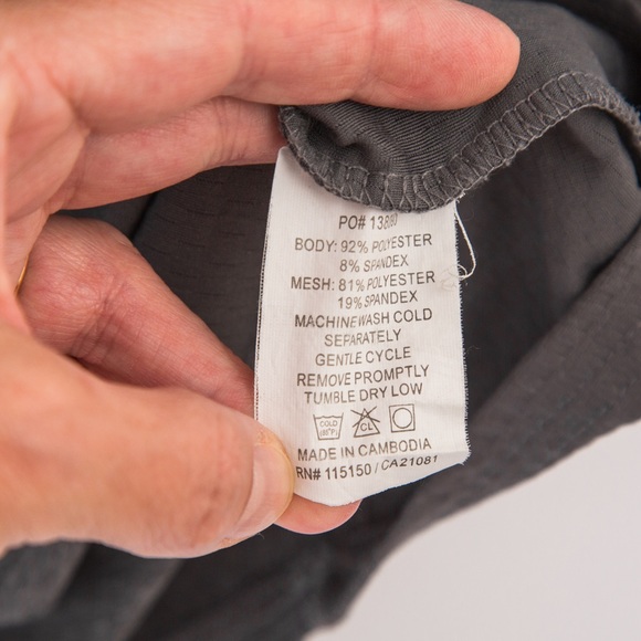 Rawlings Heat Fusion Power Balance 3/4 sleeve top gray and blue in Adult small - Picture 6 of 6